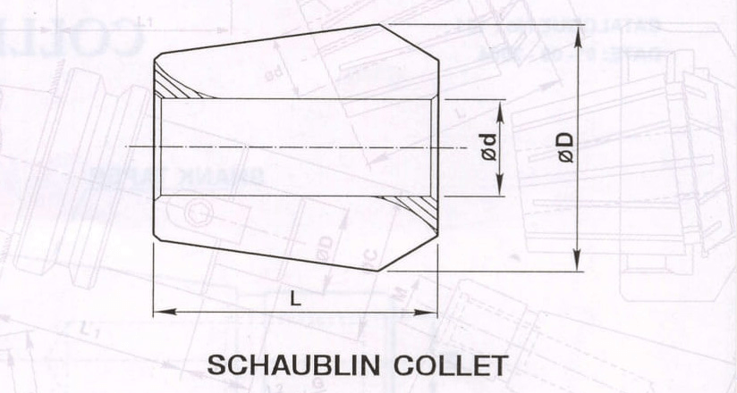 E45 Schaublin Collet Size 1/2