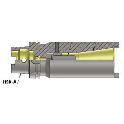 HSK A 100 X ISO40 REDUCTION SLEEVE