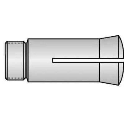 6H Emergency Collet with 1/4" pilot hole