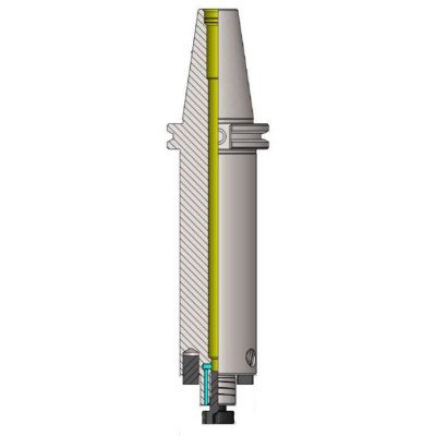 CAT50 HC FMH-K1 1/4'' x 4.0" AD Face Mill Holder Hydraulic Expansion Chuck (Balanced to 2.5G 25000 RPM)