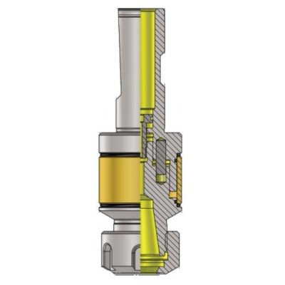 D1.0'' ER25 L 65 Cylindrical Shank Minimum Length Compensation Tapping Chuck