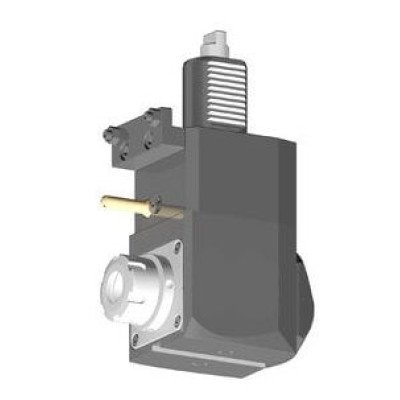 VDI 40, angular tool holder, coupling DIN 1809, with internal cooling, 25/2.2-100D