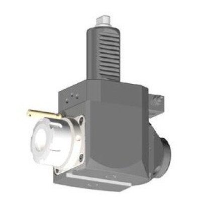 VDI 30, angular tool holder, coupling FLAT(~DIN 1809), with 80bar internal cooling, 25/3.2-55D