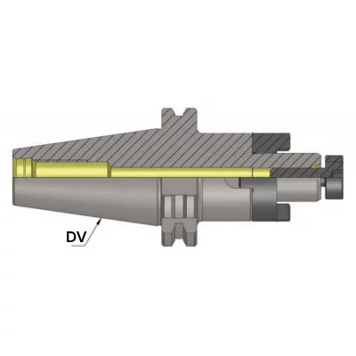 DV50 CSMA22 250 AD CombiShell Mill Adapter (Balanced to G 6.3 15000 RPM) (DIN 6358)