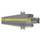 DV40 FMH22 045 Face Mill Holder (AD) (Balanced to G 6.3 15000 RPM) (DIN 6357)