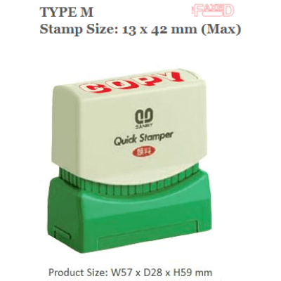 QUICKSTAMPER Type M - FAXED