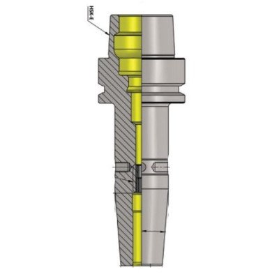 HSK-E 50 SFH1/8'' 160 Shrink Fit Holder (Balanced to G 2.5 25000 RPM)