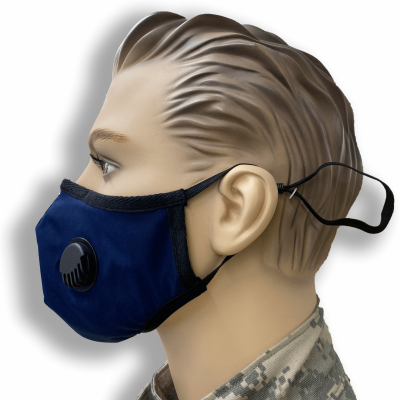 LivinGuard Mask Manufactured by Readyone in USA For Corona Virus Protection now in India, Color : Dark Blue - Item For Delivery Only In India (Price Inclusive of 5% GST + Free Shipping)