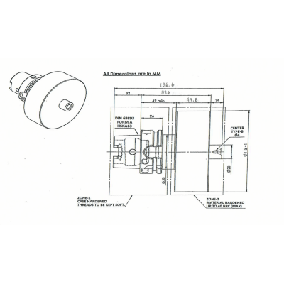 HSK-A 63 BORING BAR BLANK DIA 115.0 L  89.60