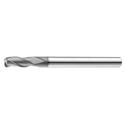 D2.5 x 0.25R x 10FL x 50OAL x 4SHK x Z3 Square End Mill for Stainless Steel With Corner Radius HRC 50