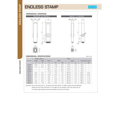 Sanby Endless Stamp Complete Set - English (30 Pcs) Size #2 - India's Only Stockist of Sanby Products