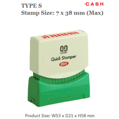 QUICKSTAMPER Type S - CASH